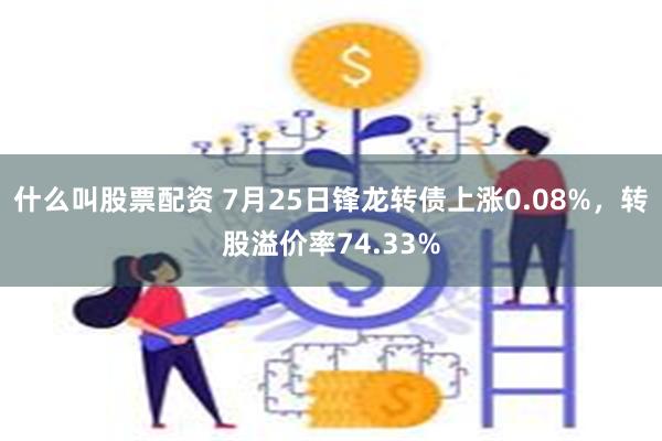 什么叫股票配资 7月25日锋龙转债上涨0.08%，转股溢价率74.33%